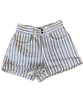 Urban Outfitters‎ BDG Denim Shorts Sz 4 Blue & White Striped #295H